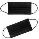 NNPCBT 100PCS 3 Ply Black Disposable Face Mask Filter Protection Face Masks
