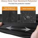 NettyPro Grill Cover Heavy Duty Waterproof 56 inch, Outdoor 2-3 Burners Gas BBQ Cover for Outside Weber, Char-Broil, Brinkmann, Nexgrill Barbecue, Black