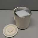 Stariver Portable Travel Kettle, 600ML Small Electric Kettle with Foldable Handle, Food Grade Stainless Steel Collapsible Water Boiler with Dual Modes, Compact Portable Kettle for RV, Camping, Beige