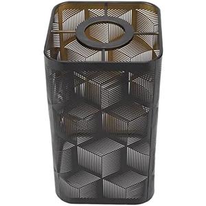 Medium Lamp Shade,Metal Lampshade with Geometric Pattern,Modern Style Lampshade for Table Lamp and Floor Light,20 x 11 x 11cm