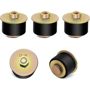 Siptenk 1-3/8" Freeze Rubber Expansion Plug 5 pcs, Automotive Rubber Expandable Freeze Plugs for Engine