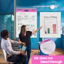 Super Sticky Easel Pad, 25 x 30 Inches, 30 Sheets/Pad, 8 Pads/Pack (Pink), Large Self Stick Flip Chart Paper for Whiteboards, Premium White Chart Paper for Teachers, Office, and Classroom Supplies