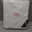 TARPAL Tarp 6'x 8' White Tarp Waterproof 7.5 mil(2-Pack) Medium Duty All Purpose Poly Tarps Cover Waterproof,Snow Proof UV Protection,Rip and Tear Proof,Poly Tarpaulin