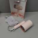 CLGTTBF Portable Hair Blow Dryer with Nozzle, Double Blue Light Hair Dryers for Women, 1000W Mini Travel Blow Dryer，Pink