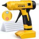 SEEKONE Hot Glue Gun, 100W Cordless Hot Glue Gun for Dewalt 20V Battery, Fast Preheating and Anti-drip Full Size Glue Gun with 20pcs Glue Sticks for Crafts, DIY Arts, Home Repairs (No Battery)
