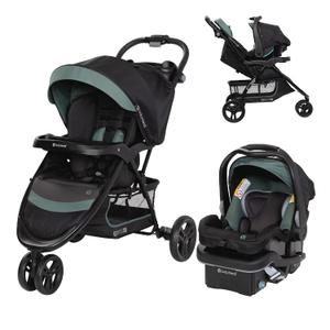 Baby Trend EZ Ride SE Travel System with Secure-Lift Infant Car Seat, Dash Sage, Mfg Date 01-07-2026