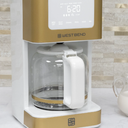 West Bend - 12-Cup White-Gold Hot & Iced Coffee Maker - CMWB12WG13