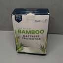 PlushDeluxe Premium Bamboo Mattress Protector  Twin Size, Waterproof, & Ultra Soft Breathable Noiseless Washable Bed Mattress Cover for Comfort & Protection - White