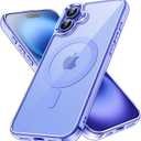 JETech Magnetic Case for iPhone 16 6.1-Inch Compatible with MagSafe, Shockproof Phone Bumper Cover, Anti-Scratch Clear Back (Ultramarine)
