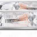 For Chevy Silverado 1500 1999 2000 2001 2002 Parking Light Driver And Passenger Side | Pair | Unit Includes Signal/Marker And Running Lights; Or Socket | GM2520173 GM2521173 | 1519958, 1515559