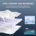 ELEMUSE 3 Inch Gel Memory Foam Mattress Topper King - Cooling Ice Silk Removable & Washable Cover, Mattress Topepr for Back Pain Relief, Adjustable Strap & Non-Slip, CertiPUR-US Certified