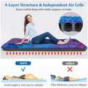 pickyNproud Camping Sleeping Pad Extra Thick 5 Inch Inflatable Camping Pad with Pillow Sleeping Mat Built-in Foot Pump Portable Lightweight Camping Air Mattress for Backpacking Hiking Tent