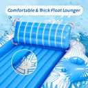 JIANYHW XX-Large Inflatable Tanning Pool Lounger, 85" x 71" Blow Up Sunbathing Floating Raft, Portable Ice Bath Tub for Pool, Lake & Outdoor Backyard