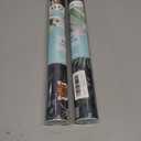 2 x VaryPaper Jungle Tiger Peel and Stick Wallpaper Tropical Leaf Wallpaper for Bedroom Bathroom Self Adhesive Removable Animal Wall Paper Decorative Contact Paper for Walls Cabinets Drawers 17.7''x78.7'' (Navy Blue, Green, Orange)