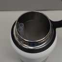 HYDRO CELL Stainless Steel Insulated Water Bottle with Straw - For Cold & Hot Drinks - Metal Vacuum Flask with Screw Cap and Modern Leakproof Sport Thermos for Adults (Black/White 32oz)