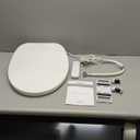 SR SUN RISE Electric Bidet Toilet Seat Elongated - Dual Nozzles for Female & Hip, Comfort Heated Seat & Air Dryer, 6 Wash Modes, Remote & Knob Control, Silent Close Lid, Nightlight, Ultra-Slim