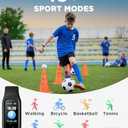BIGGERFIVE Vigor 2 L Kids Fitness Tracker Watch for Boys Girls Ages 5-15, Activity Tracker, Heart Rate Sleep Monitor, IP68 Waterproof, Pedometer, Calorie Step Counter Watch, Black