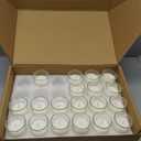 Housecret 48 Pack Warm White Unscented Clear Glass Filled Votive Candles. Hand Poured Wax Candle Ideal Gifts for Aromatherapy Spa Weddings Birthdays Holidays Party