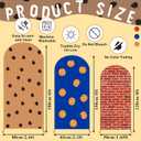 Moukeren 3 Pcs Cookie Theme Arch Backdrop Cover 4ft 5ft 6ft Chocolate Chip Cookie Theme Arch Covers Spandex Backdrop Stand for Birthday Baby Shower Ceremony Photography Party Decoration