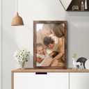 16x24 Picture Frame, Classic Brown 16 x 24 Poster Frame for Horizontal or Vertical Wall Mounting, 1 Pack