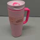 Owala SmoothSip Slider Stainless Steel Insulated Travel Mug with handle, 100% Leak Proof, For Hot and Cold Drinks, Travel Friendly with Sliding Lock Lid, 24 oz, BPA Free, Leak Proof, Pucker Up