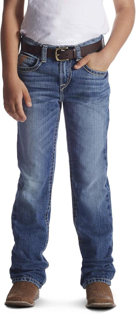ARIAT Boy's B4 Relaxed Boundary Bootcut Jeans (12)