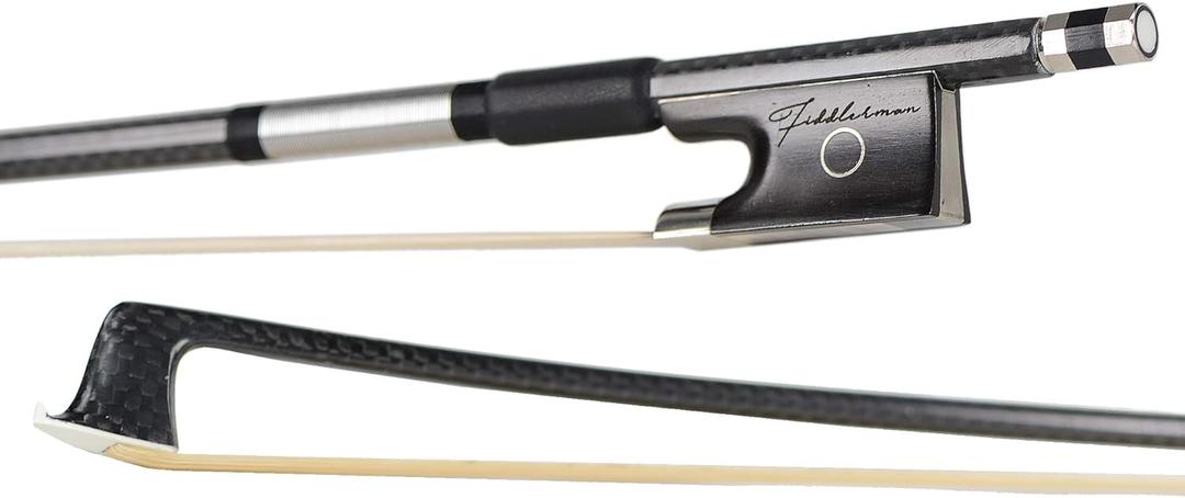 Fiddlerman Black Carbon Fiber Weave Violin Bow 4/4