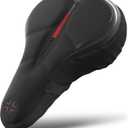 WITTKOP Bike Seat Cushion Made of Comfy Memory Foam I Bike seat Cover for Men & Women with Ergonomic 3-Zone-Concept I Bike Saddle Cover, for peleton seat cushin, Bicycle seat Cushion