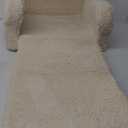 Kids Chairs for Toddler, 2-in-1 Toddler Soft Sherpa Couch Fold Out, Convertible Sofa to Lounger for Girls and Boys, Cream (Medium)