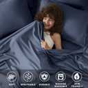 Queen Sheet Set - 6 Piece Sheets Queen Size Bed Set - Breathable & Cooling Hotel Luxury Bedding Set - Soft & Comfy Fully Elasticized 16" Deep Pocket Queen Sheets (Queen Navy Blue)