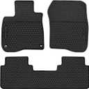 Car Rubber Floor Mat for Honda CRV CR-V 5th Generation 2017-2022 Custom Fit Full Black Auto Liner Mats All Weather Protection Heavy Duty Odorless