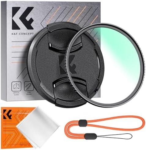 K&F Concept 43mm MC UV Lens Protection Filter with Lens Cap Cleaning Cloth Optical Glass Ultra Slim 18 Multi-Layer Coatings Camera Lens UV Filter (K-Series)