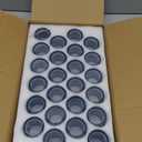 24 Pcs Votive Candle Holders, Dark Blue Glass Candle Holder Bulk for Table Centerpiece, Tea Lights Candle Holders for Wedding Shower, Party and Home Decor