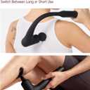 Upgraded 2-in-1 Massage Gun with Heat, Pain Relief Deep Tissue Back and Neck Massager with Extension Handle, Handheld Muscle Massage Gun for Back, Shoulder, Arm,Thigh, FSA-HSA Eligible