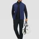 M MAELREG Quarter Zip Pullover Men Mock Neck Long Sleeve Performance Golf Athletic Pullover Half Zip Mens Sweatshirt (Black, M)