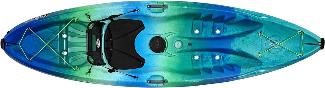 Perception Kayaks Tribe 9.5 | Sit on Top Kayak | Recreational Kayak | 9' 5" (Dj vu)