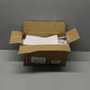 RACETOP 100 Pack Small Gift Bags 5.8x3.2x8.25 Inch White Kraft Paper Bags with Handles Bulk, Retail Shopping Bag for Birthday Party Favors, Grocery, Wedding, Craft