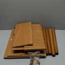 AWASEN Fluted Nightstand, Small Bedside Table with Storage Drawer, Accent End Table Living Room for Bedroom and Small Space, Brown