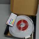 SILFU Neon Rope Lights, 40FT（2 Rolls of 20ft ） RGB Led Strip, Waterproof IP67, DIY Design, Music Sync, 44 Keys Remote Control, Multiple Modes, for Living Room, Bedroom, Holiday Decoration