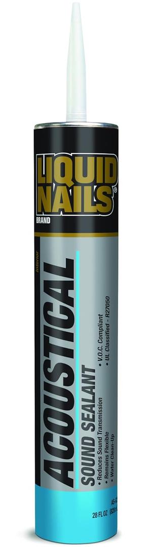 2 x Liquid Nails Acoustical 28 oz. White Interior Sound Reducing Sealant