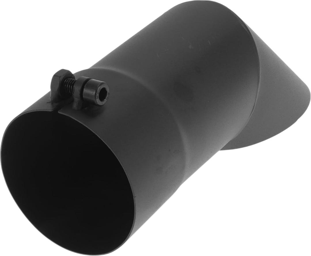 Motoforti 3.1 Inch ID Inlet Turn Down Exhaust Tip Surface Blasting Mandrel Bend Elbow Tube 9.1inch Overall Length Suitalbe for 3.1" OD Tailpipes Black
