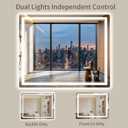20"x28" LED Bathroom Mirror with Lights, Backlit + Front Lit, Anti-Fog, Lighted Bathroom Mirror for Wall, HD Shatterproof Tempered Glass, Dimmable, Memory Function (Horizontal/Vertical)