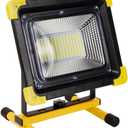 Lanfu 20000 LM Portable Rechargeable led work light with stand,200W Waterproof Flood Light,Switch Adjustable Brightness,Super Bright Cordless Job Site Light for Garage Workshop Car Outdoor lighting (LFUS-200W-Y)