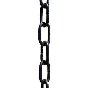 Monarch Rain Chains Aluminum Traditional Link Rain Chain, 8.5 ft Black Powder Coated Aluminum Decorative Rain Catcher Chain for Gutters, Black Aluminum Rain Gutter Replacement Downspout