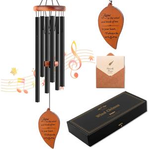 Memorial Sympathy Wind Chimes, Sympathy Gift Baskets in Memory of a Loved One Mother Father for Memorial/Bereavement/Condolence, 30" Wooden