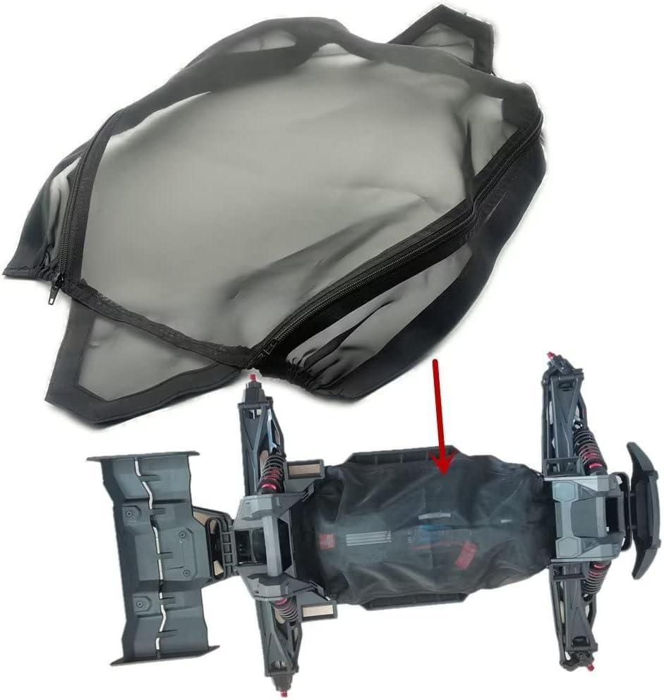 Chassis Dustproof Rock Dirt Resist Guard Cover Black for Traxxas 1/6 XRT