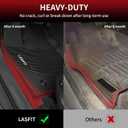 LASFIT Floor Mats for Toyota Tundra 2022-2025 2026 CrewMax Cab, All Weather Custom Fit TPE Floor Liners for Tundra SR/SR5/TRD PRO/Limited/Platinum/Castone Front&Rear 2 Row Car Mats, Black