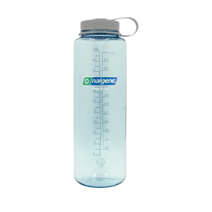Nalgene Sustain Tritan BPA-Free Water Bottle Made with Material Derived from 50% Plastic Waste (using ISCC certified mass balance), 48 OZ, Wide Mouth, Seafoam