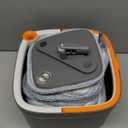 KZKR Spin Mop and Bucket Set with 6 Replaceable Microfiber Mop Pads with Self Separation Dirty and Clean Water System, Self Wringing 360° Rotating Square Mop Head for Hardwood Tile Marble Floors