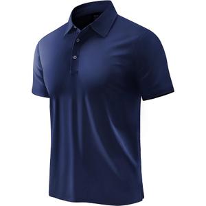 MIER Polo Shirts for Men Short Sleeve Dry Fit Performance Golf Tennis Active Collared Shirts, UPF 50+ Sun Protection, 6XL